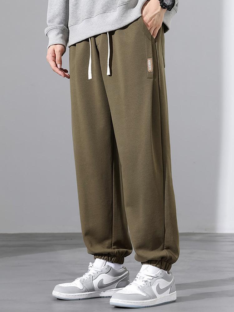 Xavier | Katoenen joggingbroek met trekkoord