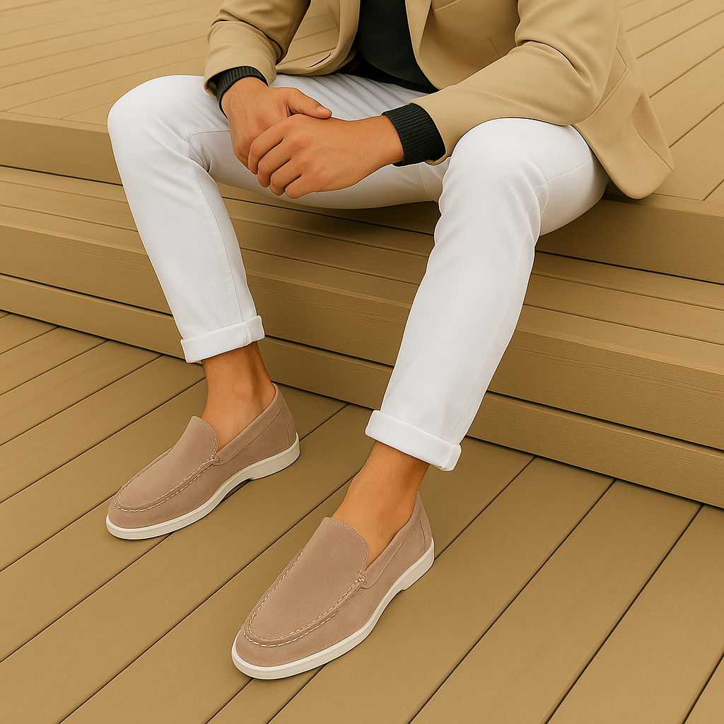 Xavier | Klassieke suède loafers