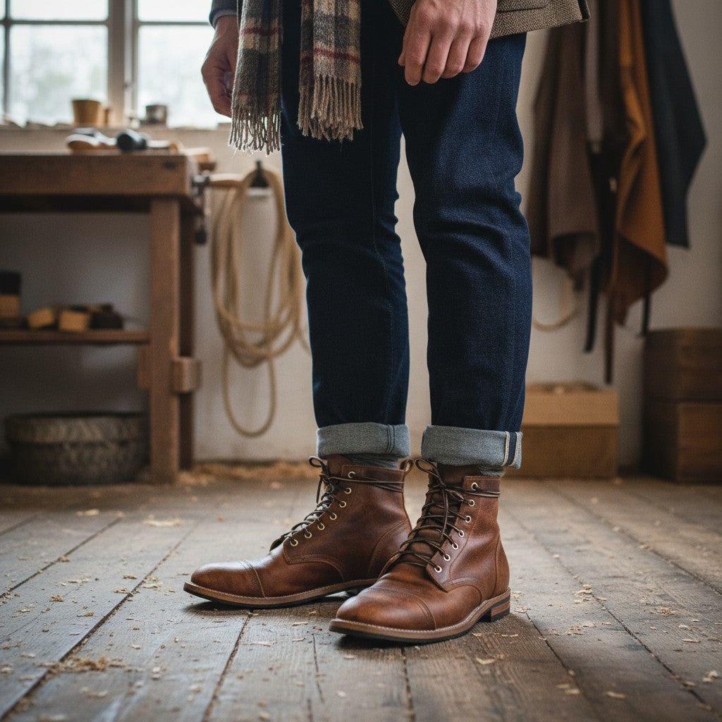 Bernard | Bruine vintage veterlaarzen