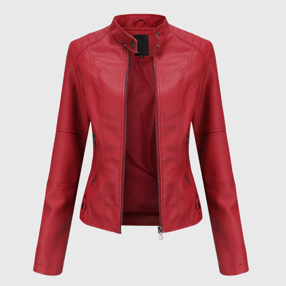 Giorgina | Elegante Leren Jas voor Dames