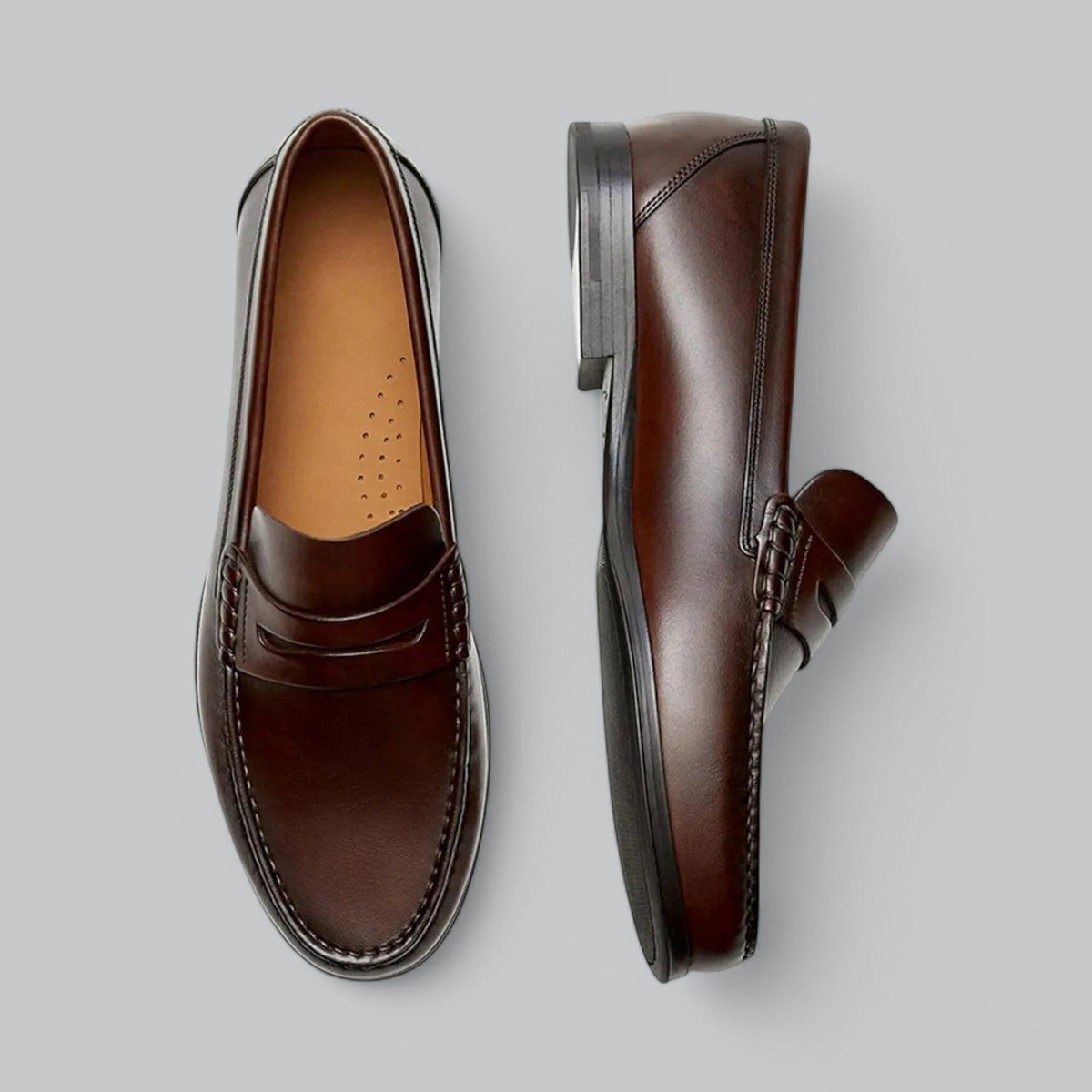 Carel | Leren penny loafers