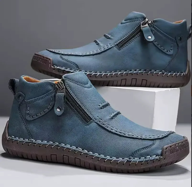 Chris | Bruine casual schoenen met rits