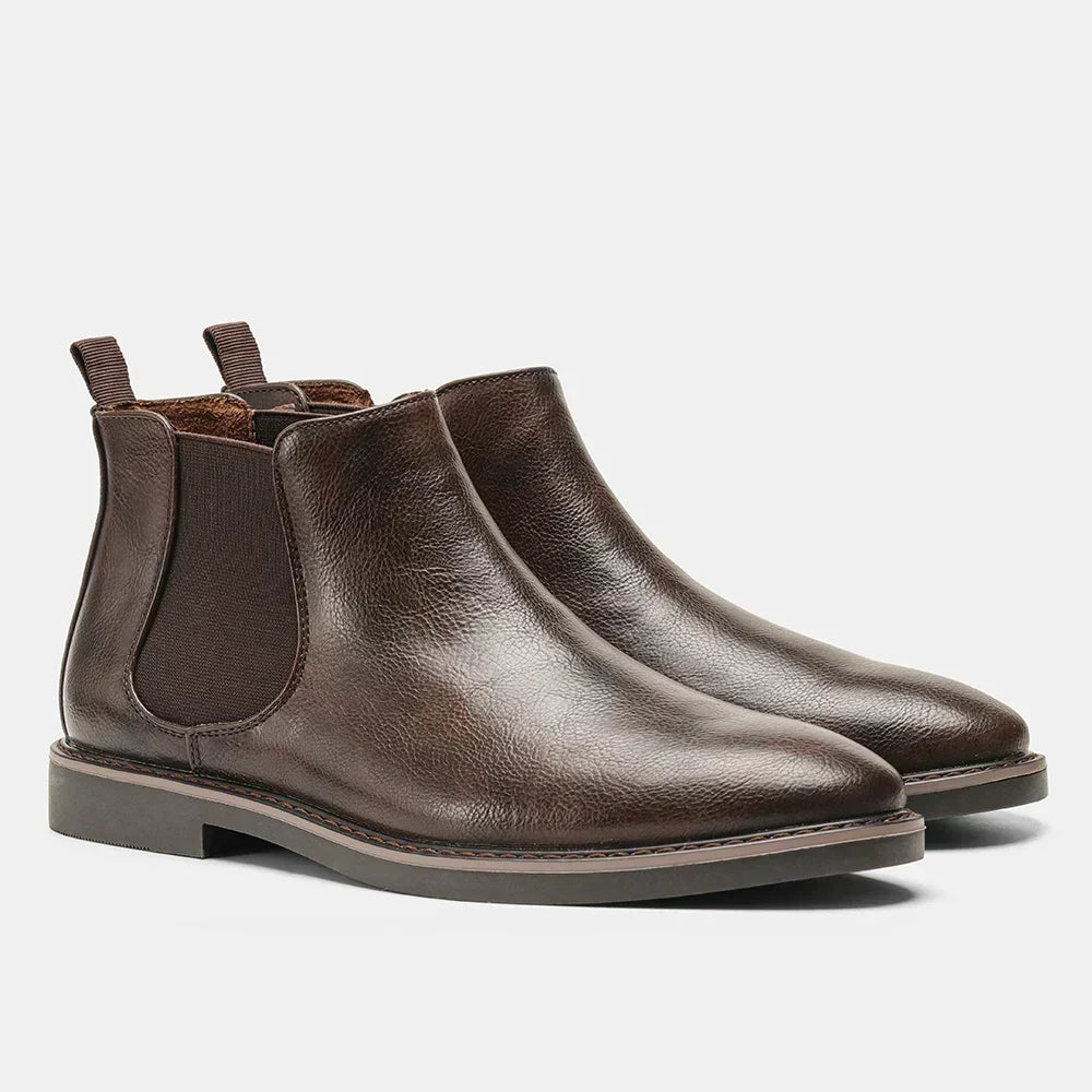 Christiaan | Bruine klassieke chelseaboots