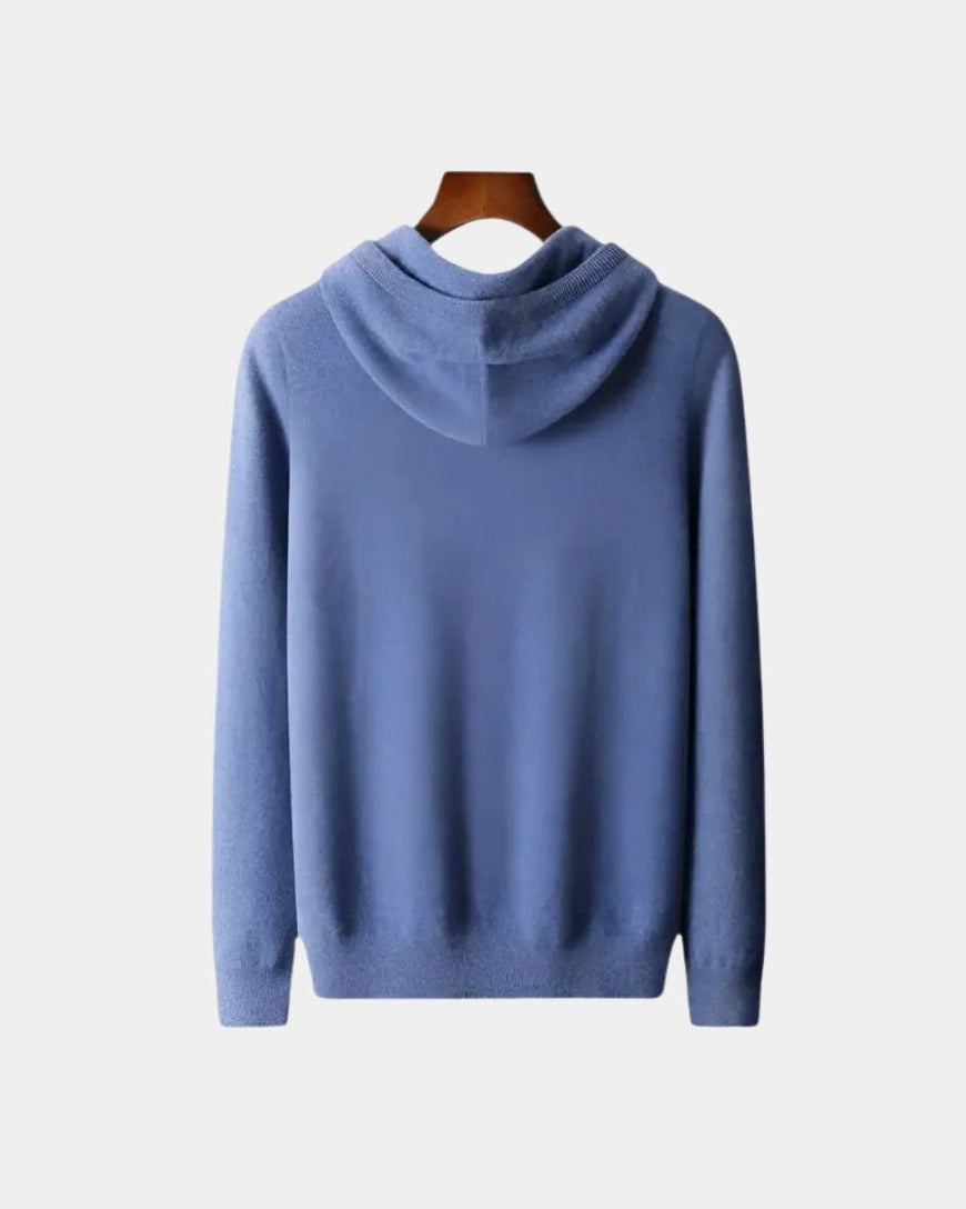 Cobus | Beige gebreide hoodie