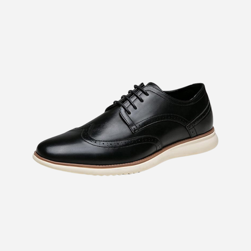 Dion | Bruine brogue-veterschoenen