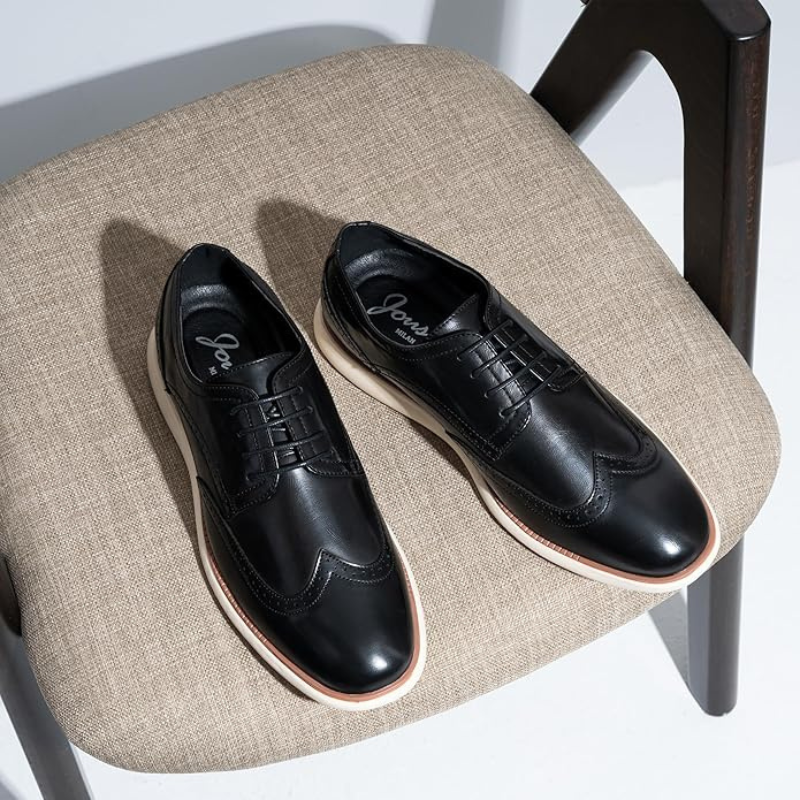 Dion | Bruine brogue-veterschoenen