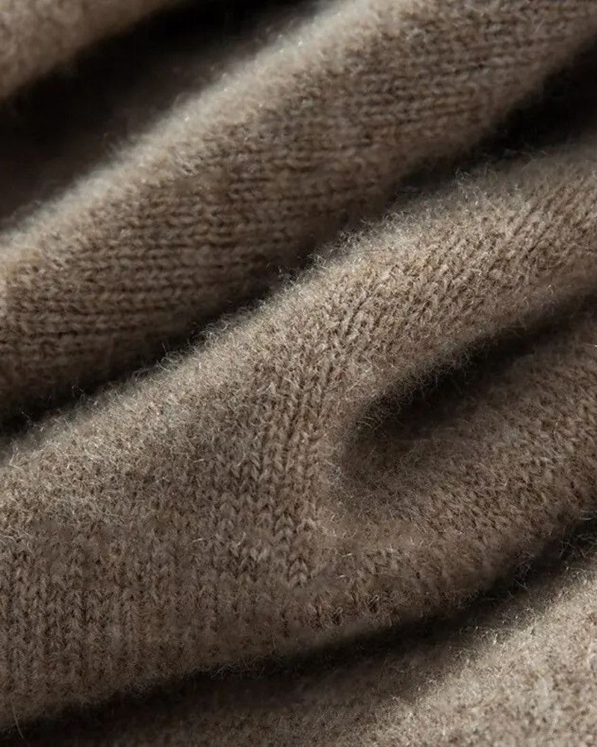 Durk | Marineblauw gebreid gilet met knopen