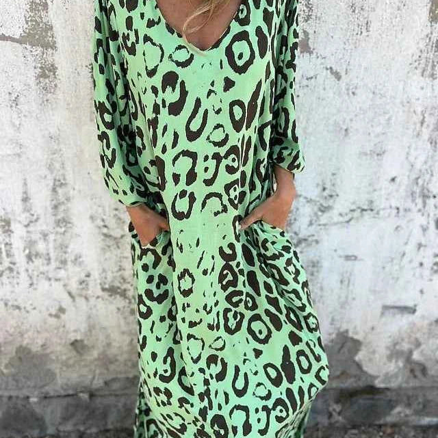 Jessa - Maxi Jurk Luipaard
