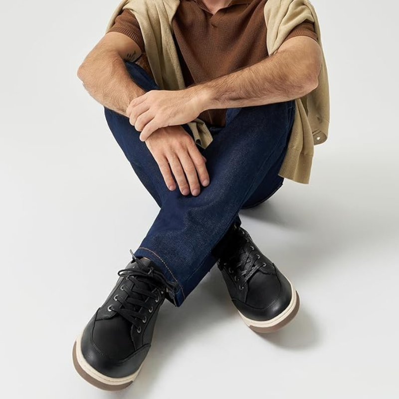 Edo | Zwarte casual sneakers