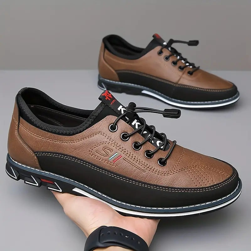 Erik | Tweekleurige casual veterschoenen