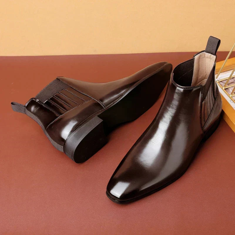 Ivo | Donkerbruine chelseaboots