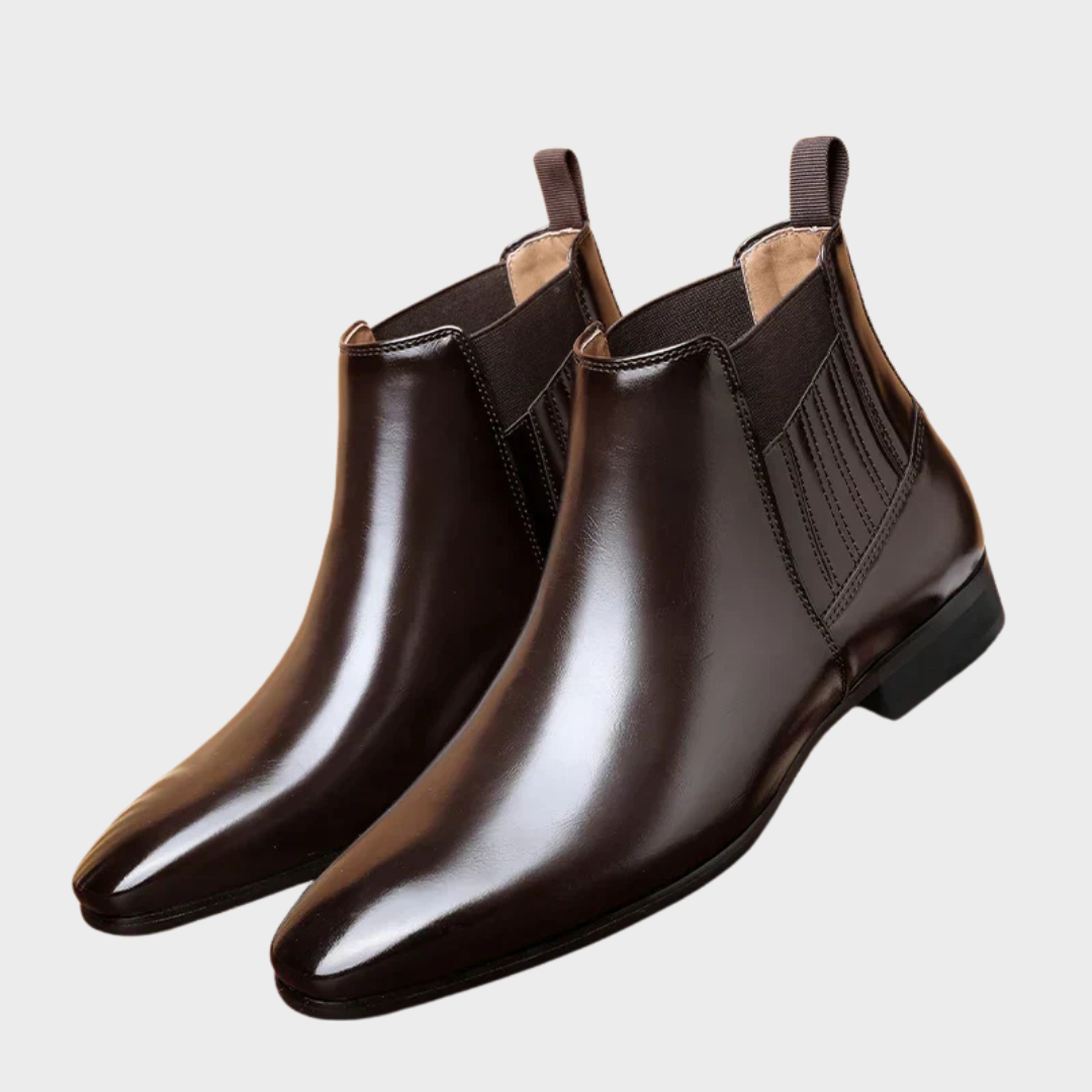 Ivo | Donkerbruine chelseaboots