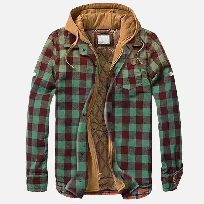 Jelmer | Patchwork jas met ruitdessin