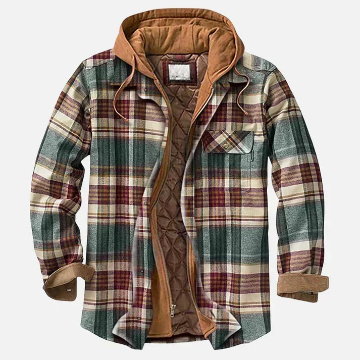 Jelmer | Patchwork jas met ruitdessin