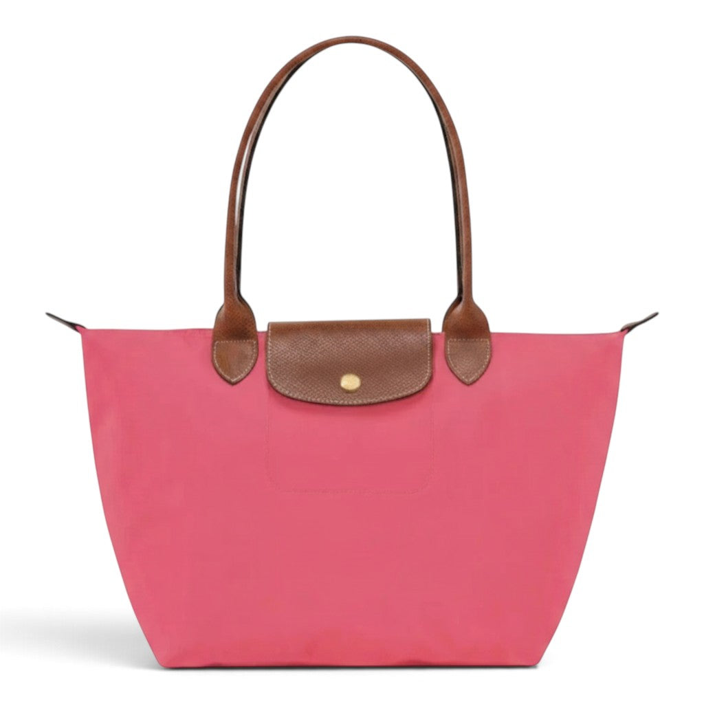 Katrien | Grote opvouwbare shopper in koraalroze
