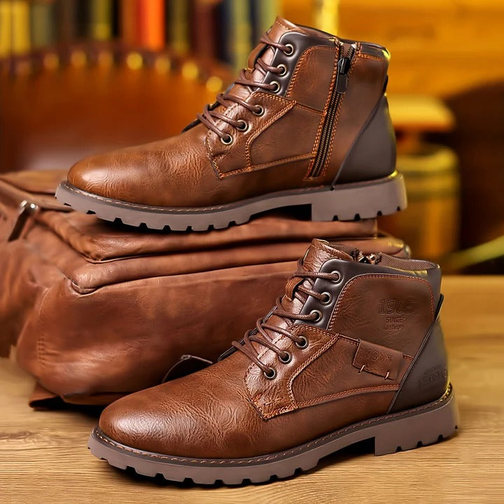 Marten | Bruine casual veterlaarzen