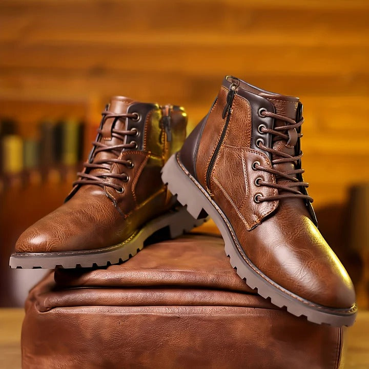 Marten | Bruine casual veterlaarzen
