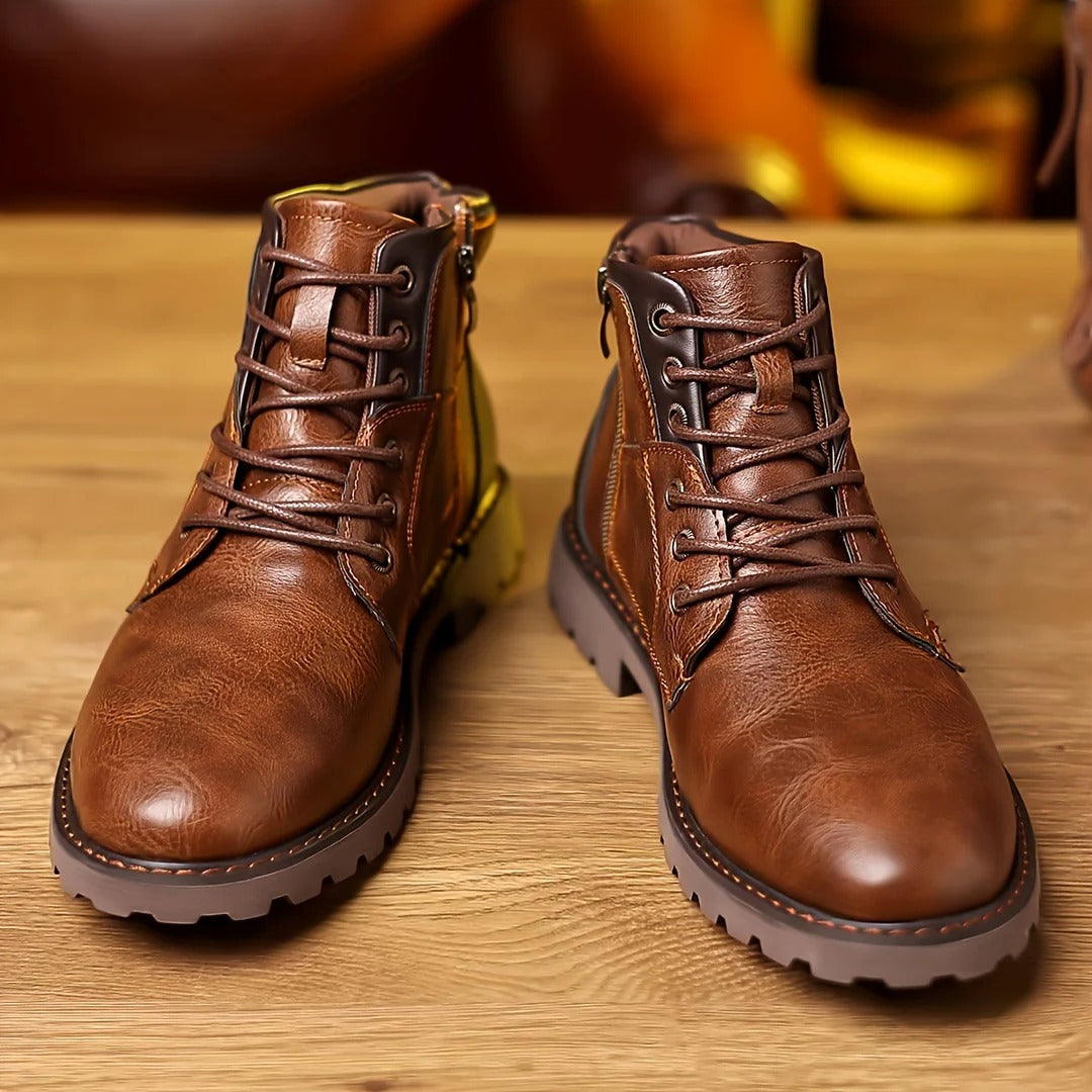 Marten | Bruine casual veterlaarzen