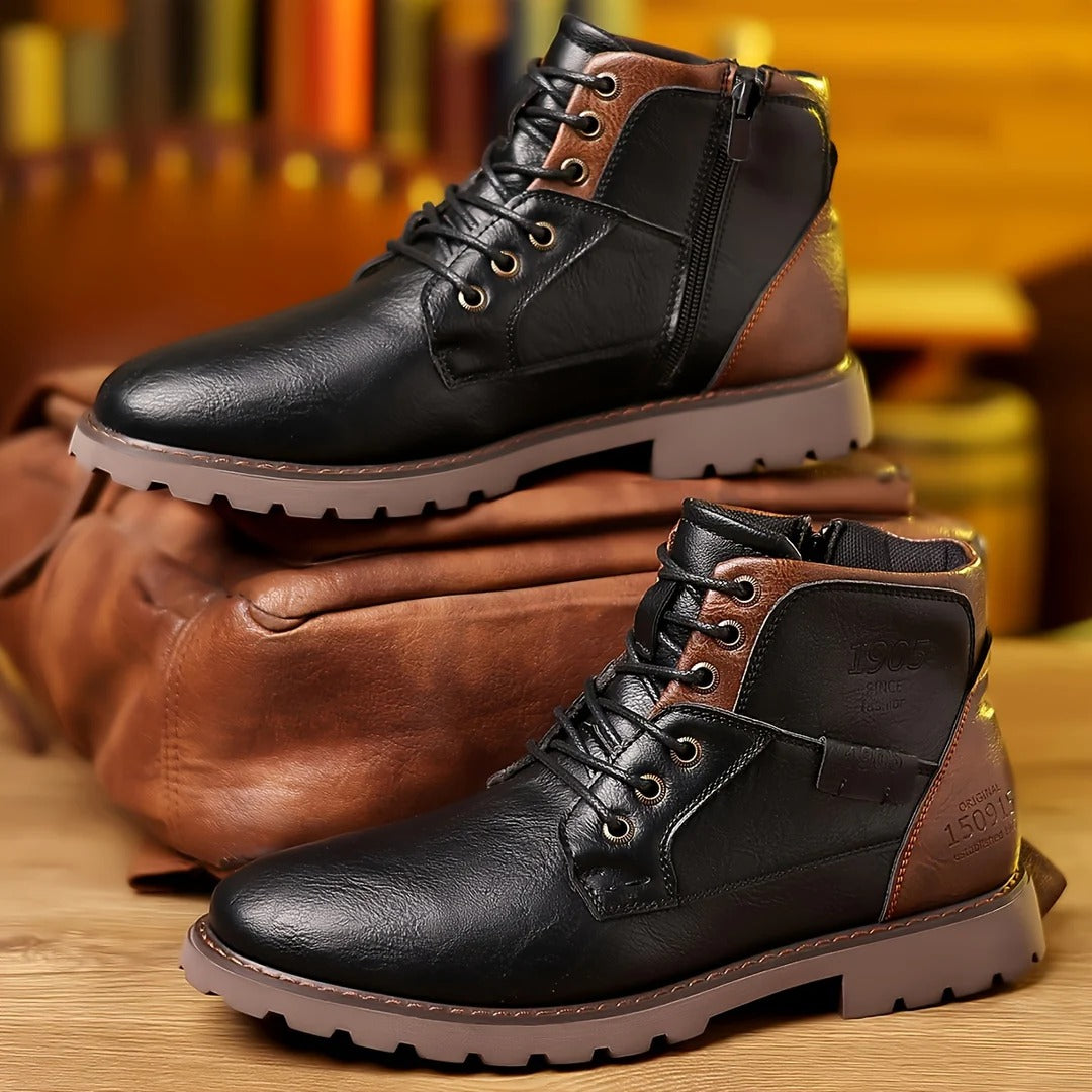 Marten | Bruine casual veterlaarzen