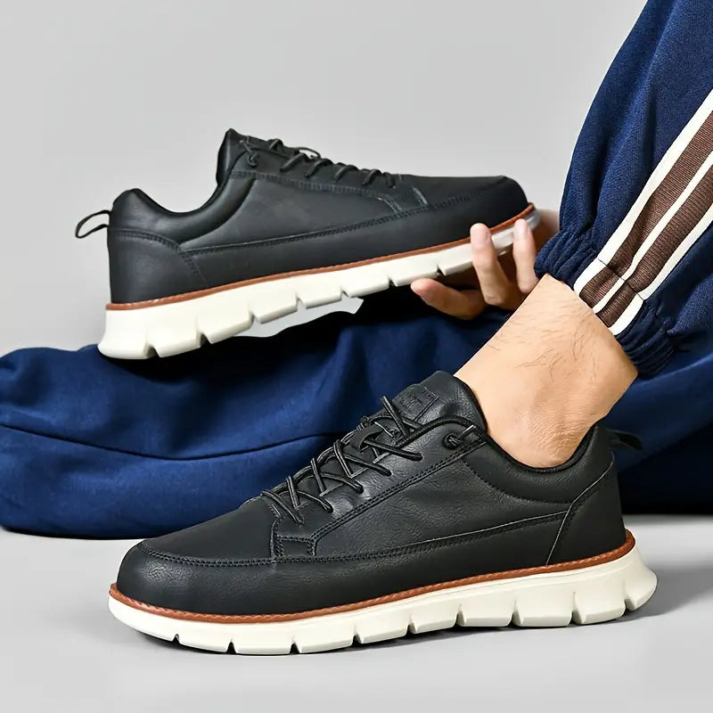 Nick | Marineblauwe casual sneakers