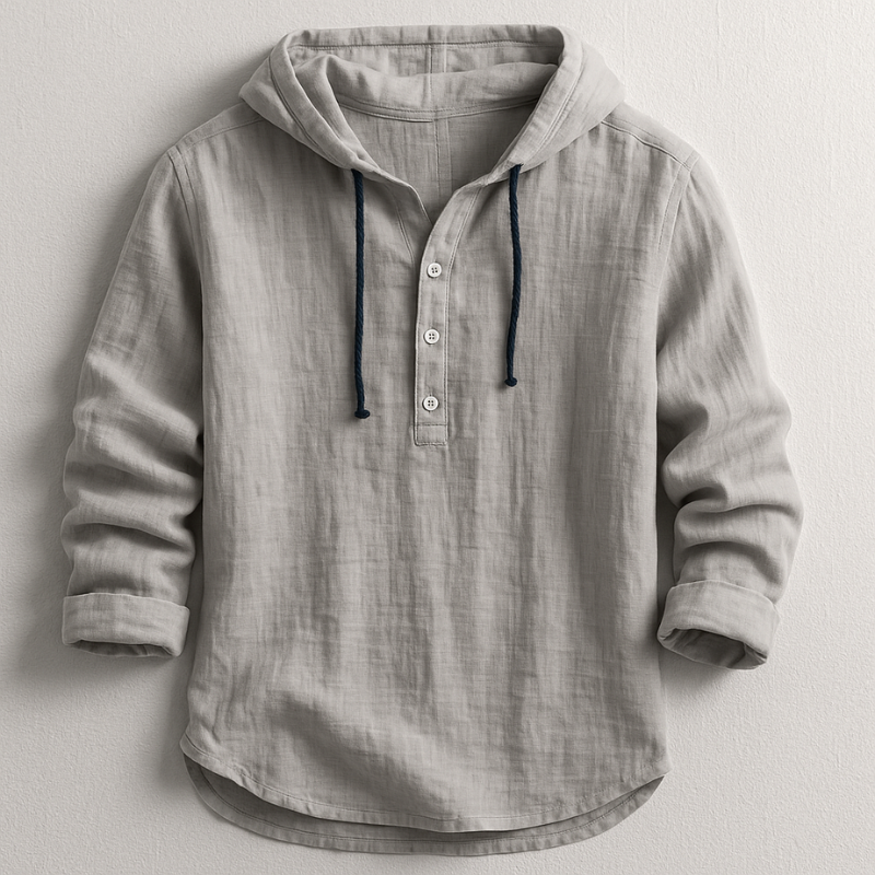 Noud | Marineblauw casual overhemd