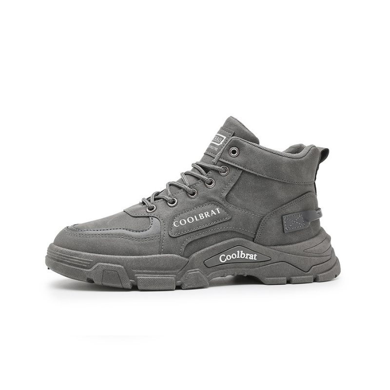 Rob | Beige hoge trailsneakers