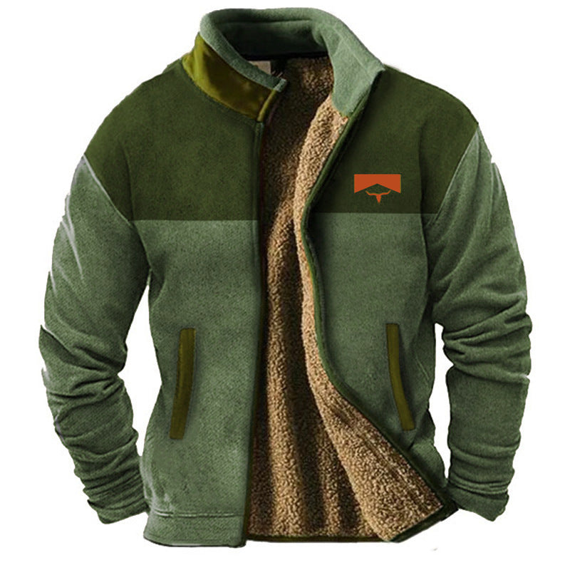 Sil | Camelkleurig fleecejack met dessinmouwen