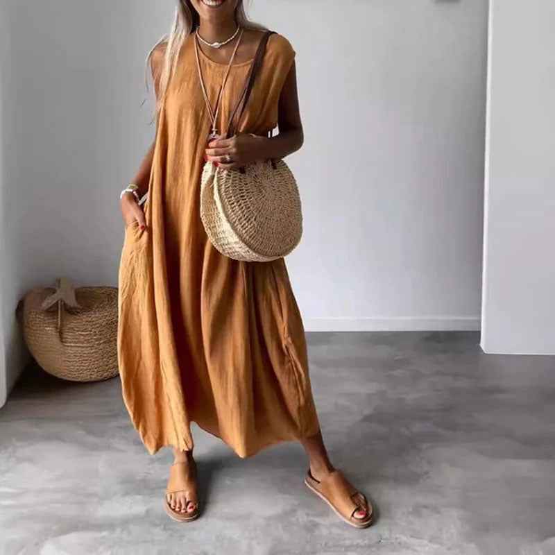 Amaris - Casual Mouwloze Jurk