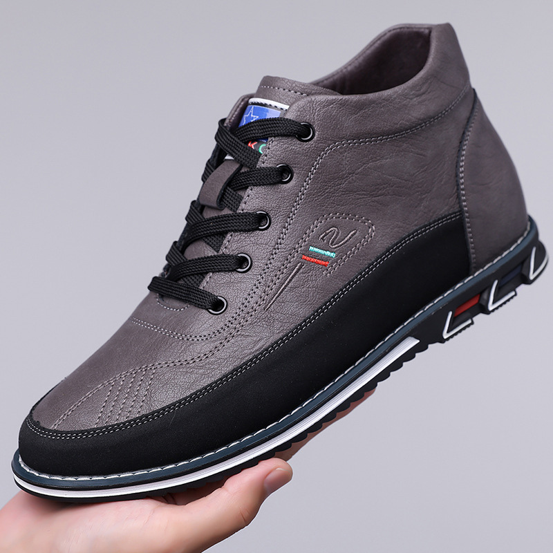 Sybe | Zwarte hoge casual schoenen