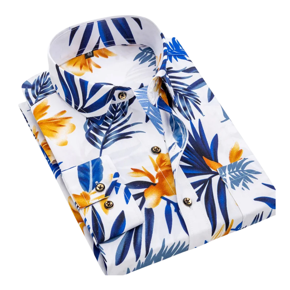Thijmen | Overhemd met tropische print