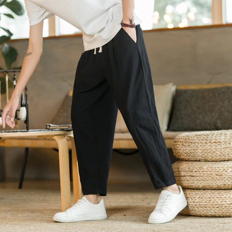 Eduardo | Comfortabele broek met trekkoord
