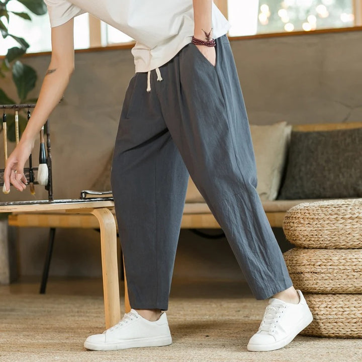 Eduardo | Comfortabele broek met trekkoord
