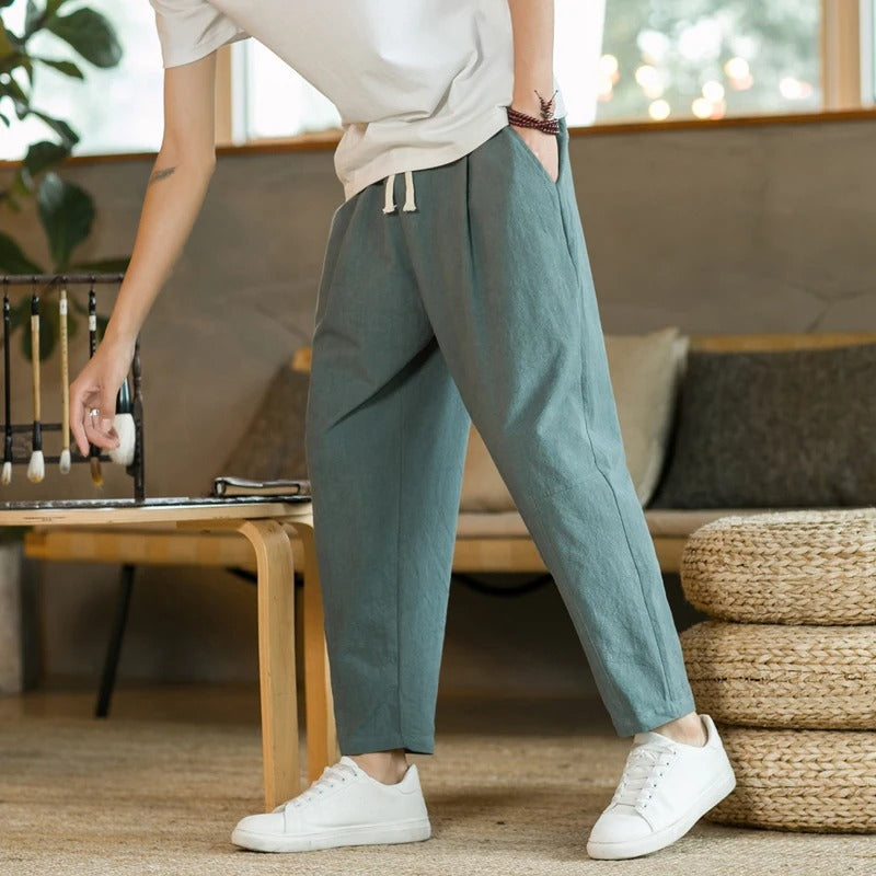 Eduardo | Comfortabele broek met trekkoord