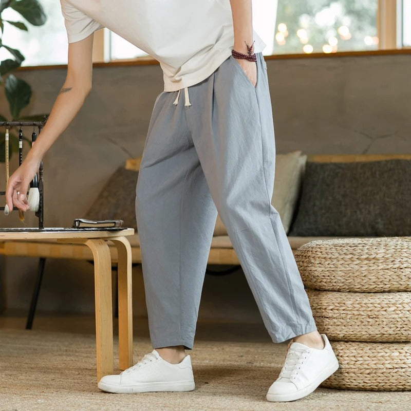 Eduardo | Comfortabele broek met trekkoord