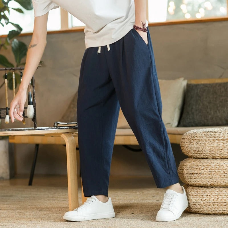 Eduardo | Comfortabele broek met trekkoord